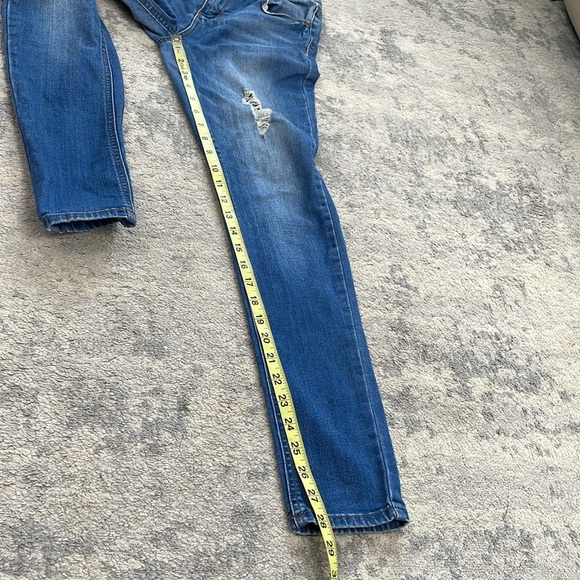 April Jeans Juniors Distressed Skinny Mid Rise Sz 3 - Picture 7 of 11